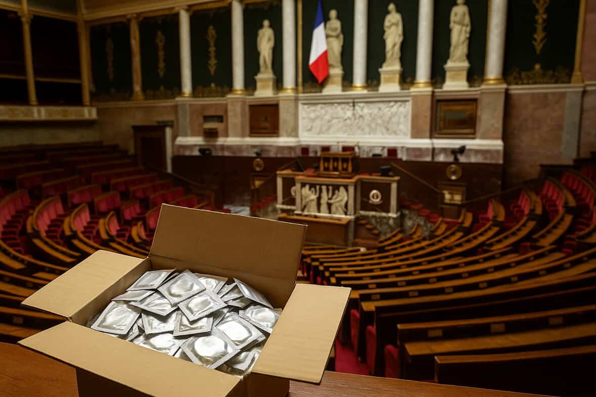 600 Kondome fürs Parlament – ein satirischer Protest in Frankreich